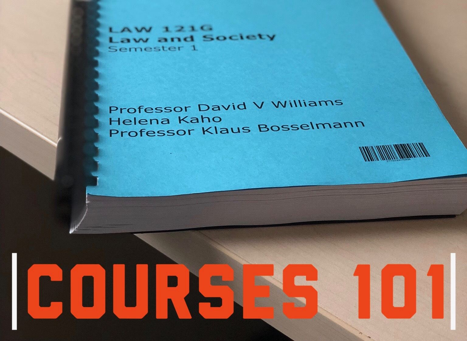 Law Casebook with title Courses 101