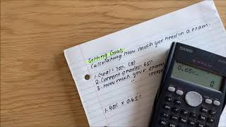 Setting goals – Calculating what you need in an exam