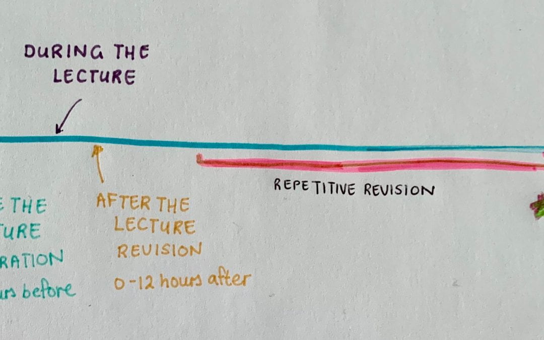 Studying for a lecture: A timeline